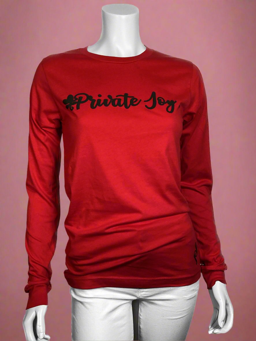 Red Bold Joy Long Sleeve T-Shirt