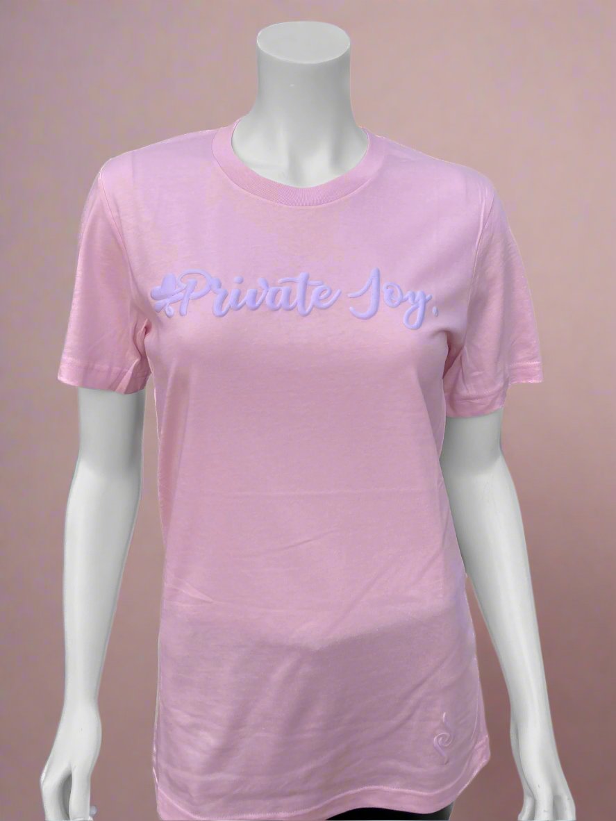 Pale Pink Puff Print Tee