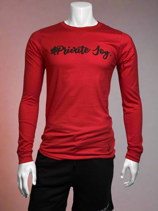 Red Long Sleeve Puff T-Shirt