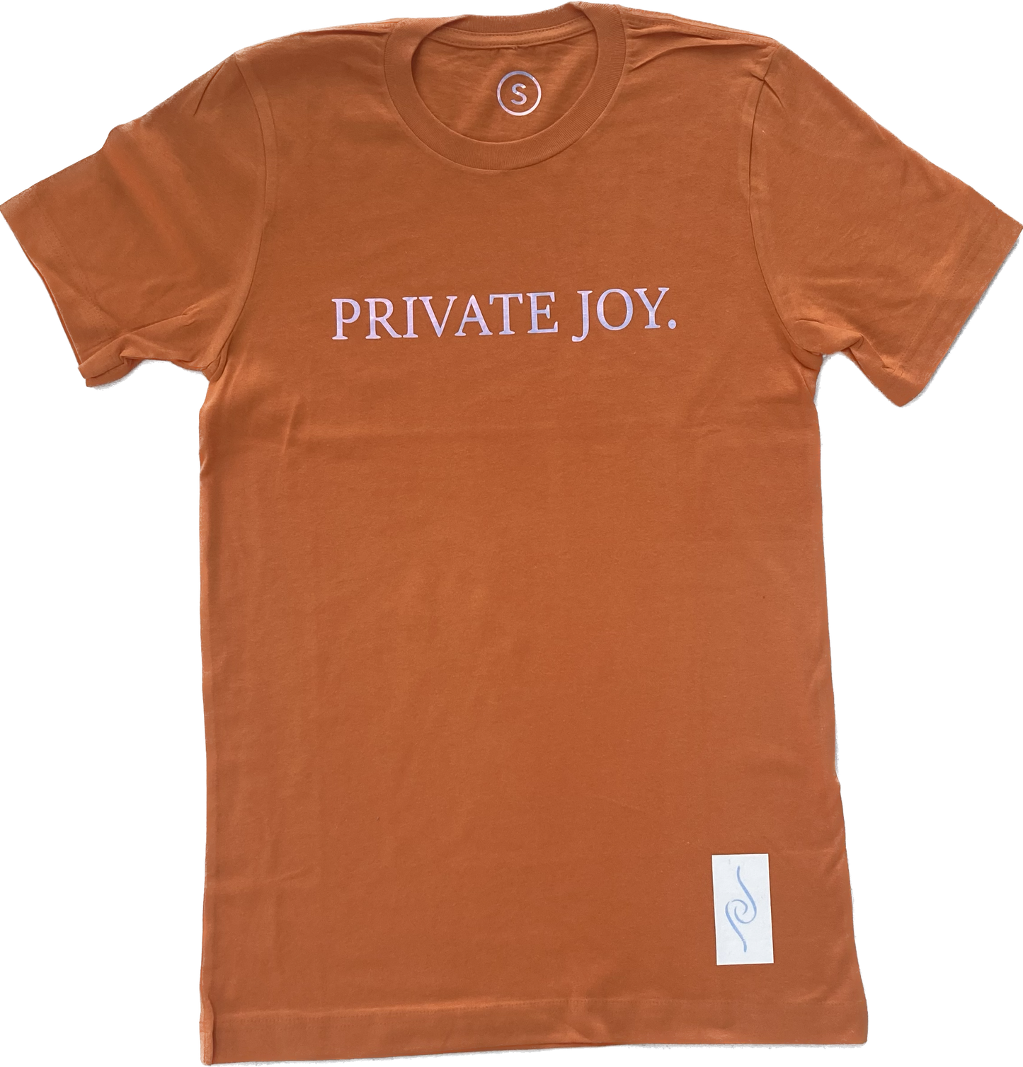 Burnt Orange Tee / Iridescent Print