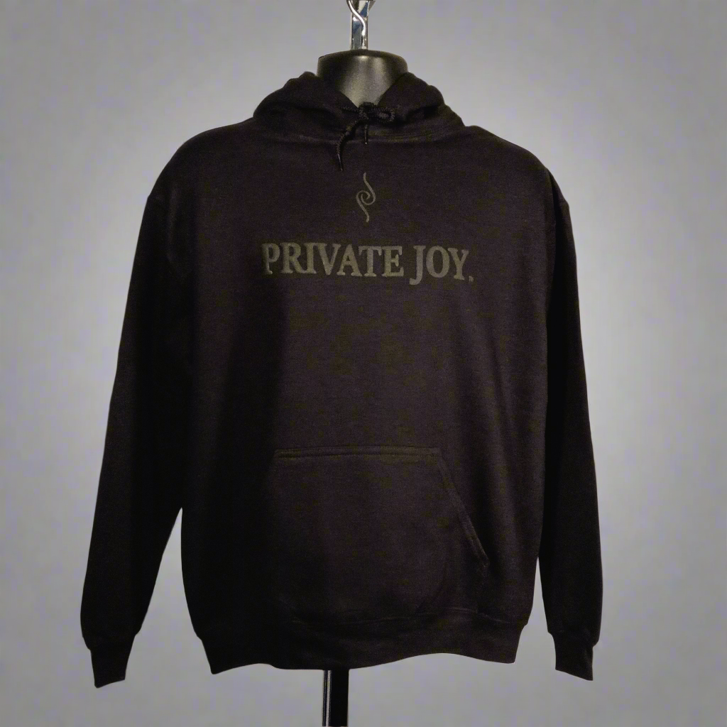 Black on Black  Bold Joy Hoodie