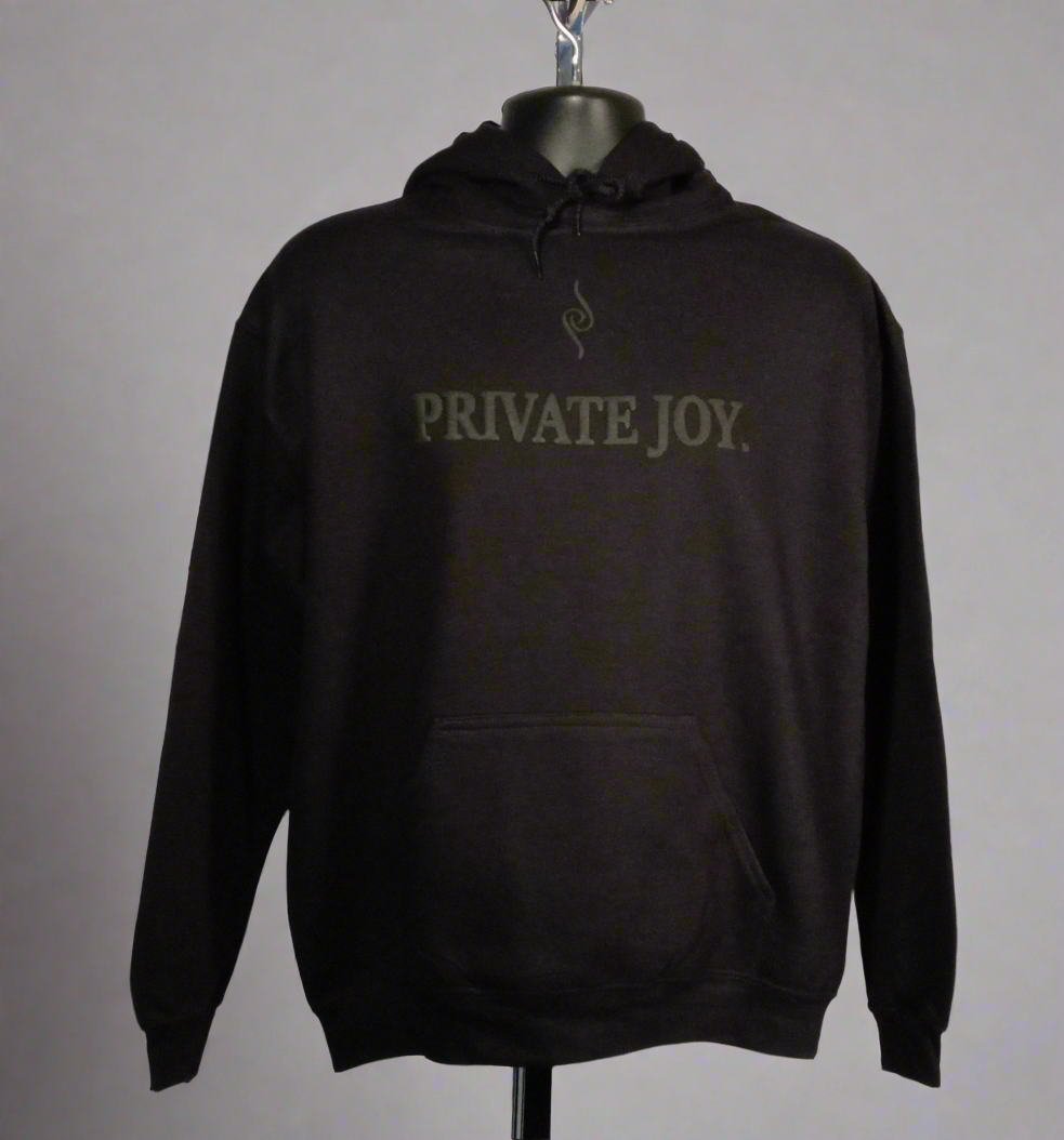 Black on Black  Bold Joy Hoodie